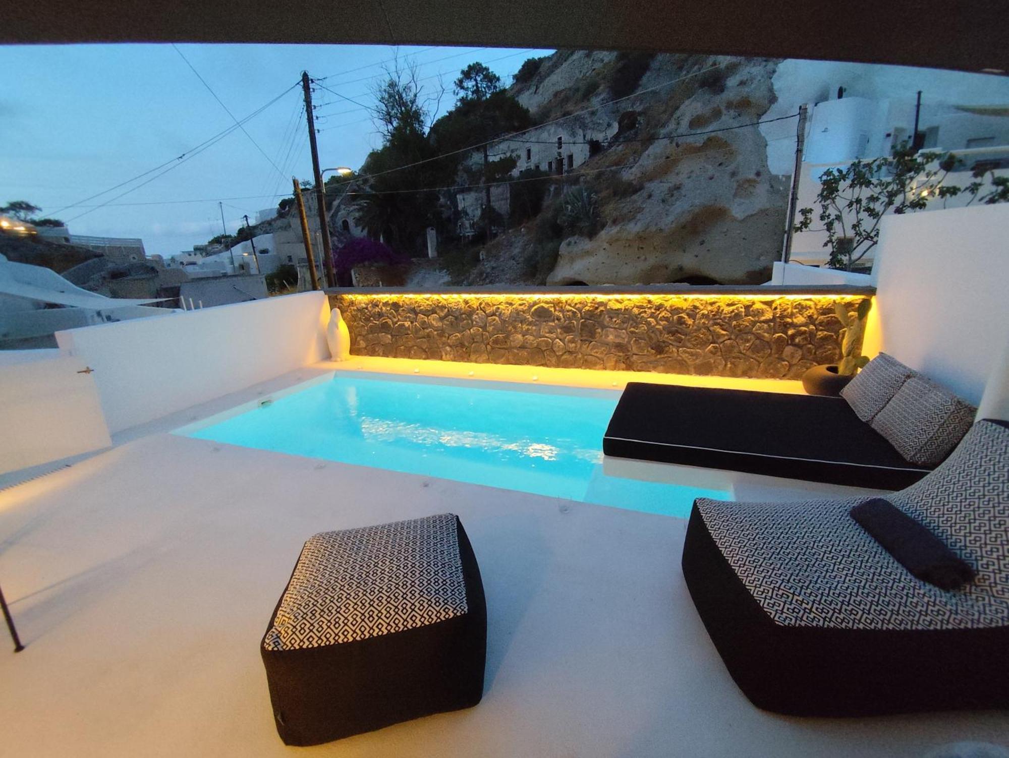 The Magic Luxury Cave Suites Vóthon Exterior foto