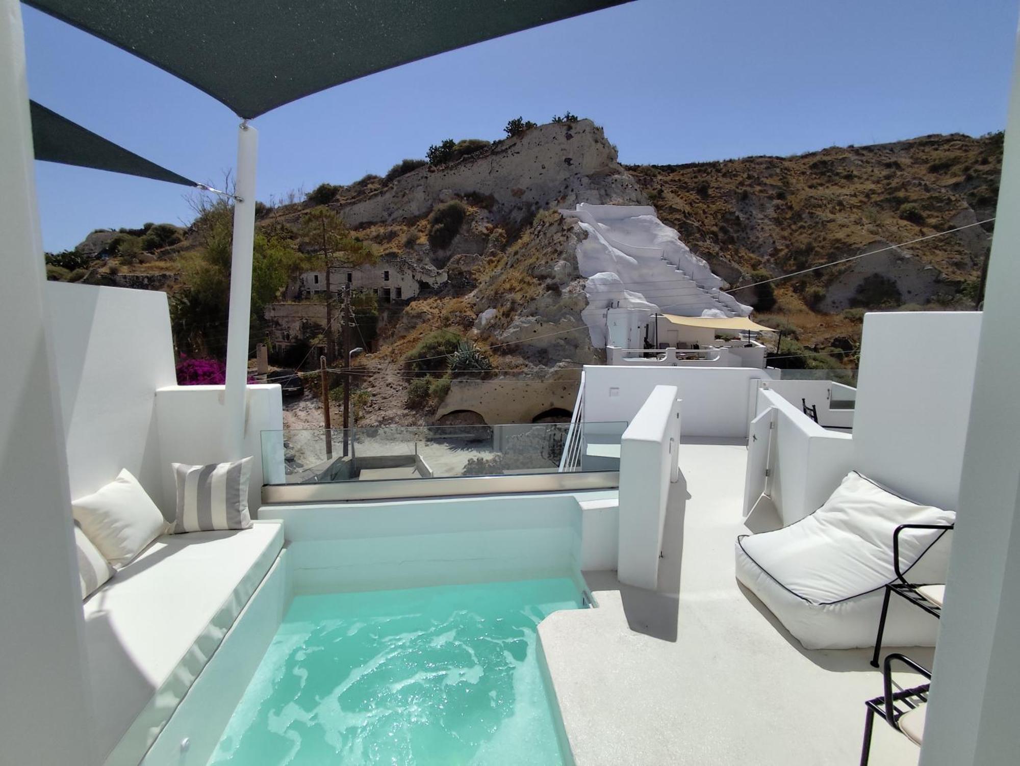 The Magic Luxury Cave Suites Vóthon Exterior foto