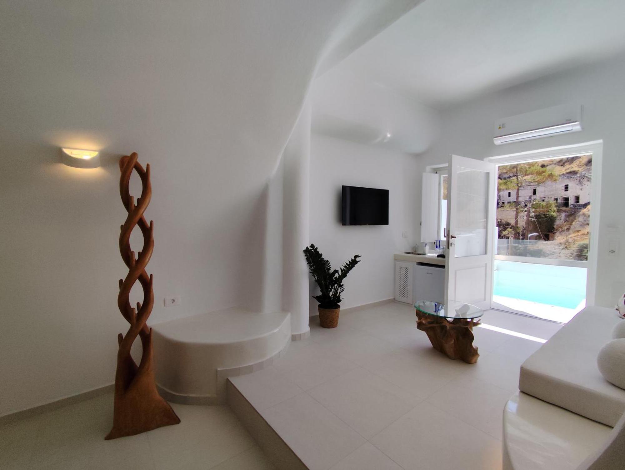 The Magic Luxury Cave Suites Vóthon Exterior foto